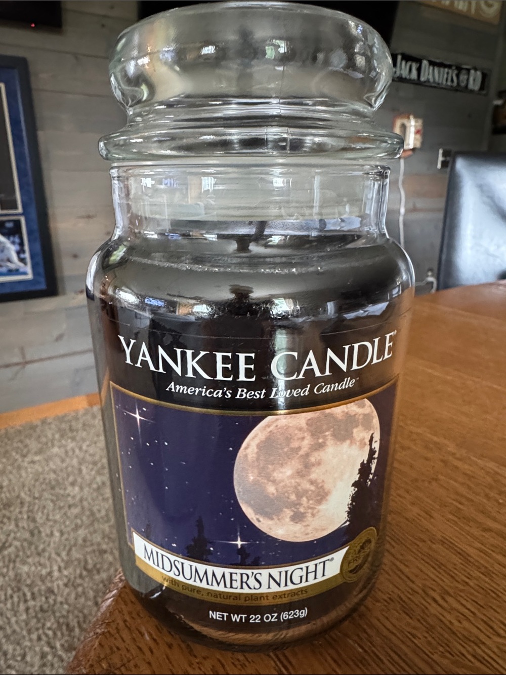 Yankee Candle Deep Purple Label Black Wax Large Jar